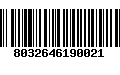 Código de Barras 8032646190021