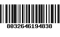 Código de Barras 8032646194838