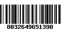 Código de Barras 8032649651390