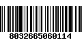 Código de Barras 8032665060114