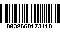Código de Barras 8032668173118