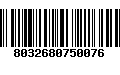 Código de Barras 8032680750076