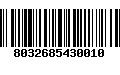Código de Barras 8032685430010