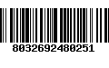Código de Barras 8032692480251