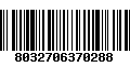 Código de Barras 8032706370288