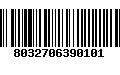 Código de Barras 8032706390101