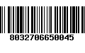 Código de Barras 8032706650045