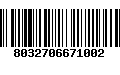 Código de Barras 8032706671002