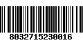 Código de Barras 8032715230016
