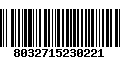 Código de Barras 8032715230221