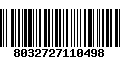 Código de Barras 8032727110498