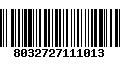 Código de Barras 8032727111013