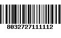 Código de Barras 8032727111112