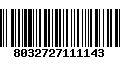 Código de Barras 8032727111143