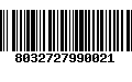 Código de Barras 8032727990021
