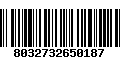 Código de Barras 8032732650187