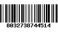 Código de Barras 8032738744514