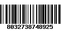 Código de Barras 8032738748925