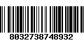 Código de Barras 8032738748932