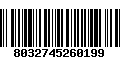 Código de Barras 8032745260199