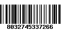Código de Barras 8032745337266