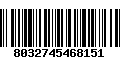 Código de Barras 8032745468151