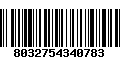 Código de Barras 8032754340783