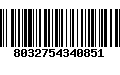 Código de Barras 8032754340851