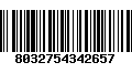 Código de Barras 8032754342657