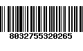 Código de Barras 8032755320265