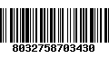 Código de Barras 8032758703430