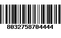 Código de Barras 8032758704444