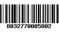 Código de Barras 8032770005802