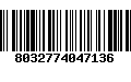 Código de Barras 8032774047136