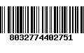 Código de Barras 8032774402751
