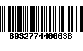 Código de Barras 8032774406636