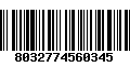 Código de Barras 8032774560345