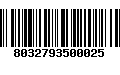 Código de Barras 8032793500025