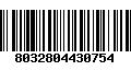 Código de Barras 8032804430754