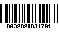 Código de Barras 8032828031791