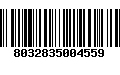 Código de Barras 8032835004559