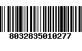Código de Barras 8032835010277