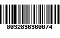 Código de Barras 8032836360074