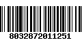 Código de Barras 8032872011251