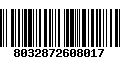 Código de Barras 8032872608017