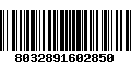 Código de Barras 8032891602850
