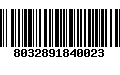 Código de Barras 8032891840023
