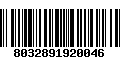 Código de Barras 8032891920046