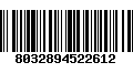 Código de Barras 8032894522612