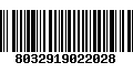 Código de Barras 8032919022028